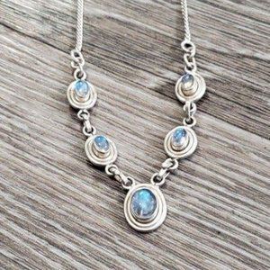 Labradorite Y necklace